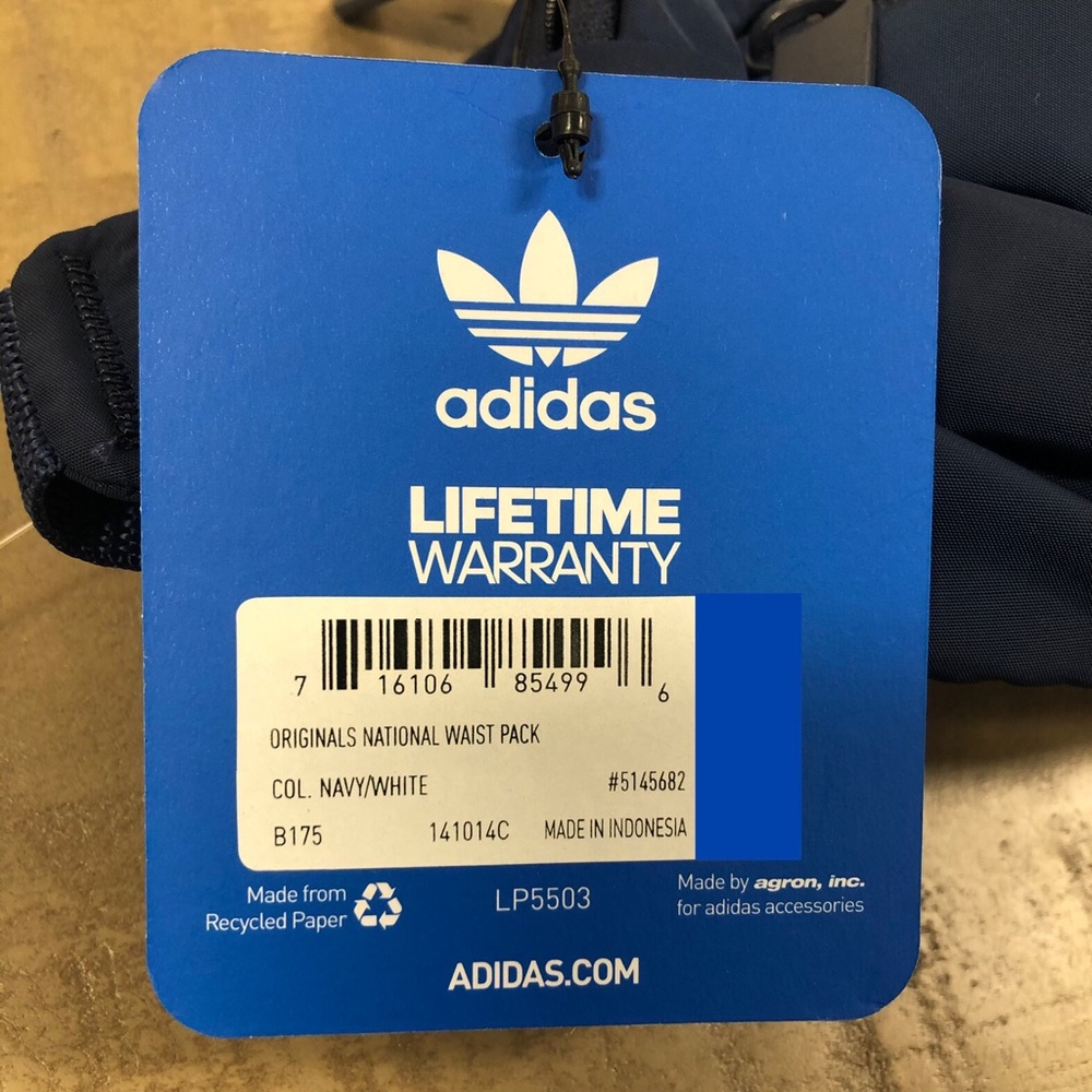 Adidas National Waist Pack Fanny Pack Belt Bag - Picture 7 of 8